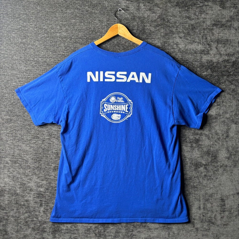 Florida Gators Take On The Storm Nissan Sunshine Showdown Blue T-Shirt XL - Picture 2 of 7